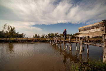reflection of a house in water