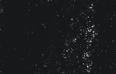 Dark Messy Dust Overlay Distress Background. Easy To Create Abstract Dotted, Scratched, Vintage Effect With Noise And Grain