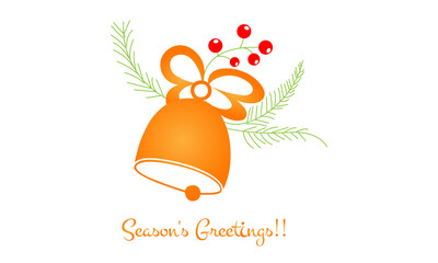 Christmas card design for print or use as poster, card, flyer or T Shirt