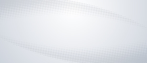 Abstract white and gray backdrop Modern Halftone Wave Background Design