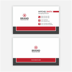 Modern elegant double-sided creative business card template design. Horizontal and vertical business card layout. Personal business card or visiting card design. Business card vector template design