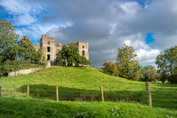 The remains of Raphoe castle in County Donegal - Ireland