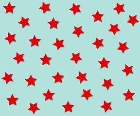 seamless pattern of red stars in the style of the Kremlin