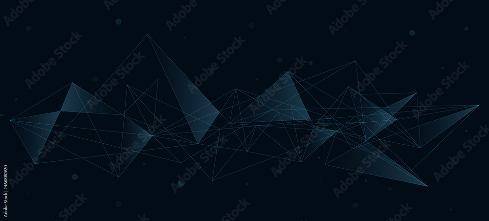 Aufkleber connection background. network concept with dots and lines. vector illustration