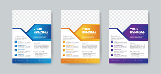 Business flyer template vector design, flyer template