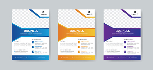 Business flyer template vector design, flyer template