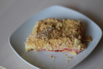 Tasty Honey cake slice. 