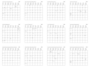 Year 2022 international calendar with holidays