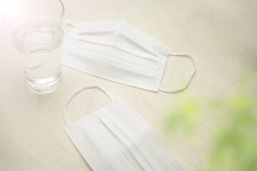 Masks that can be used when you want people to wear masks or for cold and corona prevention images.