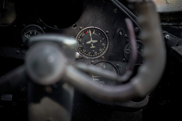 in an old plane
