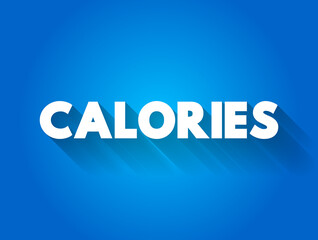 Calories text quote, concept background