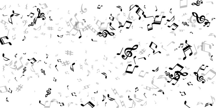 Musical note symbols vector design. Audio