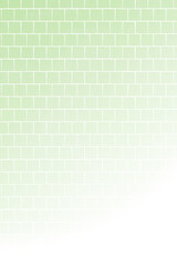 ナチュラルな明るいグリーンのタイル壁紙背景　ホワイトグラデーション　縦
