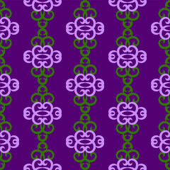 vector seamless colorful pattern of ethnic ornament