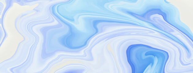 High Resolution Colorful fluid painting with marbling texture, blue color, liquid background. 3D Rendering.