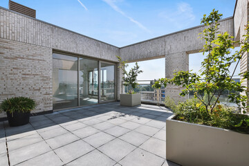 View of the beautiful veranda of the house