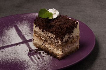 tiramisu is a popular dessert with notes of delicate cream and strong coffee