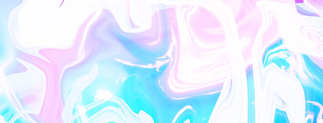 High Resolution pink and blue fluid painting with marbling texture, 3D Rendering. 