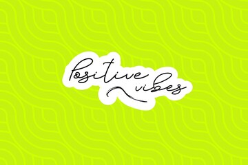 Good vibes only motivational poster 3d bold colorful retro style typography. Inspirational positive sign. Quote typographic illustration.