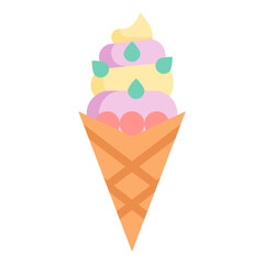 ice cream flat icon