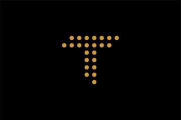 Letter T logo design vector. T monogram logo symbol.