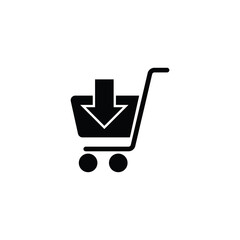 Shopping cart icon vector illustration design