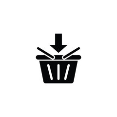 Shopping basket icon vector illustration design