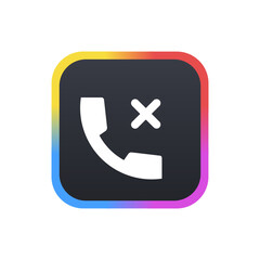 Obraz premium Disconnected Call - Sticker