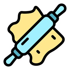 Homemade food prepare icon. Outline homemade food prepare vector icon color flat isolated