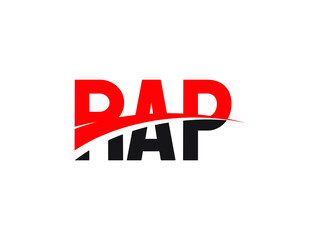 RAP Letter Initial Logo Design Vector Illustration