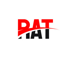 Fototapeta premium RAT Letter Initial Logo Design Vector Illustration