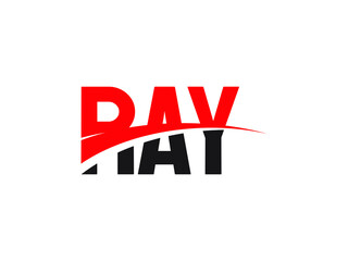 RAY Letter Initial Logo Design Vector Illustration