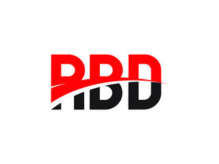 RBD Letter Initial Logo Design Vector Illustration