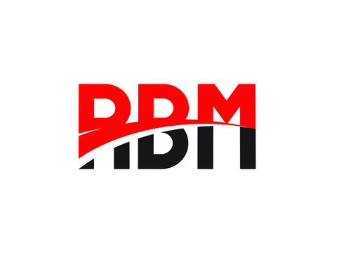 RBM Letter Initial Logo Design Vector Illustration
