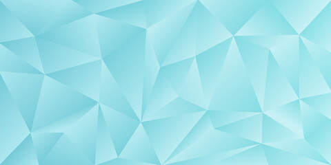 Fototapeta na wymiar Blue geometric abstract banner - triangle sleek design background