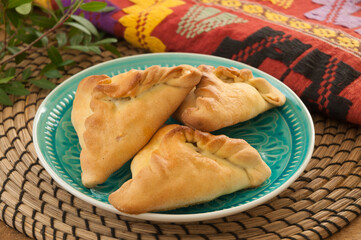 echpochmak is a traditional Tatar dish with chicken, potatoes, onions and butter © Дмитрий Ульянов