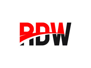RDW Letter Initial Logo Design Vector Illustration