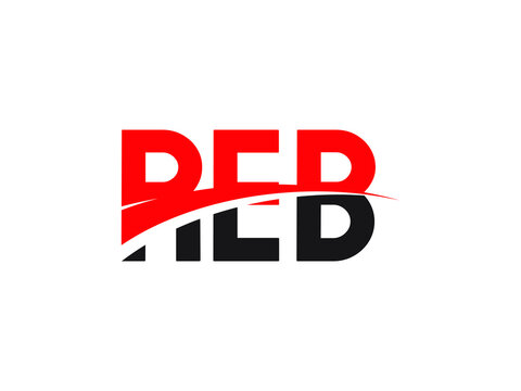 REB Letter Initial Logo Design Vector Illustration