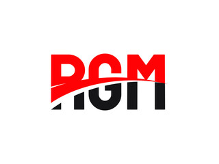 RGM Letter Initial Logo Design Vector Illustration
