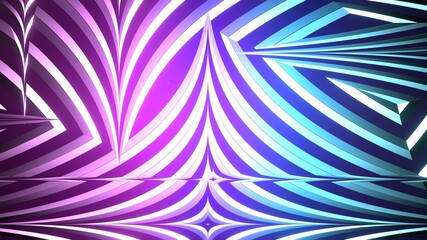 3d Render Abstract gradient background of multicolored lines. Colorful geometric background
