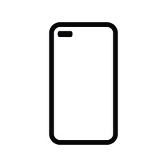 smartphone isolated on white