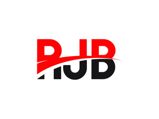 RJB Letter Initial Logo Design Vector Illustration