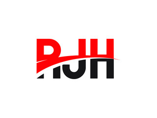 RJH Letter Initial Logo Design Vector Illustration