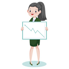 Business lady icon vector illustration design