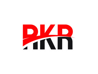 Obraz premium RKR Letter Initial Logo Design Vector Illustration