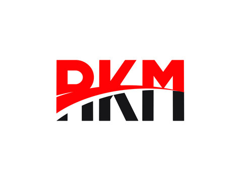 RKM Letter Initial Logo Design Vector Illustration