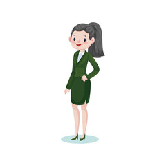 Fototapeta premium Business lady icon vector illustration design