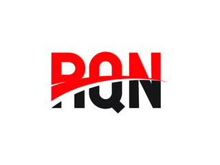 RQN Letter Initial Logo Design Vector Illustration