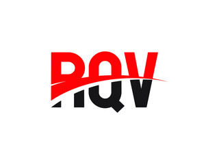 RQV Letter Initial Logo Design Vector Illustration