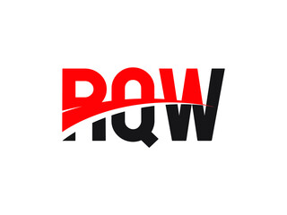 RQW Letter Initial Logo Design Vector Illustration
